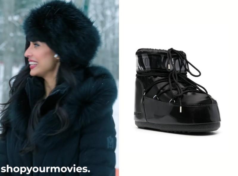 A Merry Little Ex-Mas: Tess Chunky Lace-Up Boots