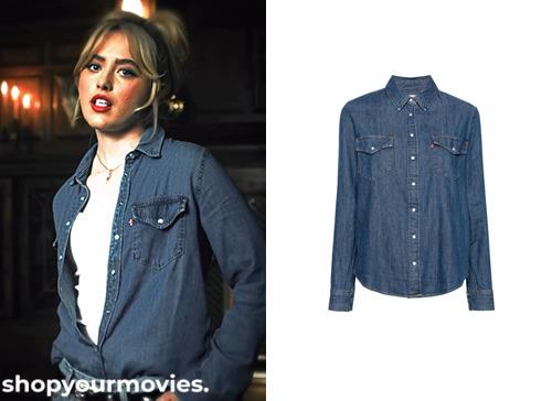 Ready or Not 2: Here I Come: Faith’s Denim Pearl Snap Shirt