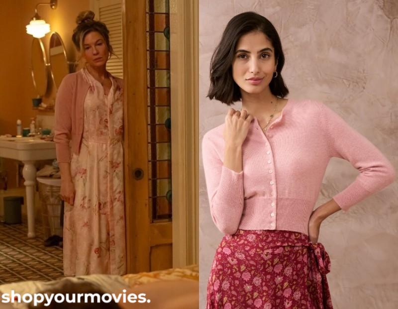 Bridget Jones-Mad About the Boy: Bridget’s Light Pink Cardigan