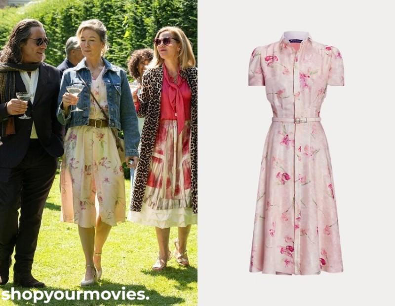 Bridget Jones-Mad About the Boy: Bridget’s Floral Pink Dress