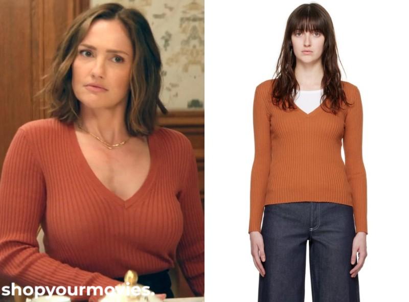 Champagne Problems: Sydney’s Knit V-Neck Sweater