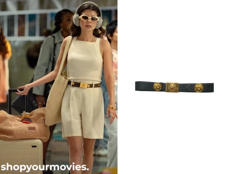 People We Meet on Vacation: Poppy’s Medallion Leather Belt