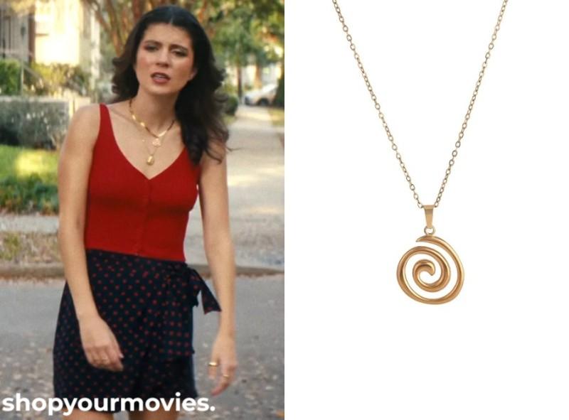 People We Meet on Vacation: Poppy’s Necklace Spiral Pendant