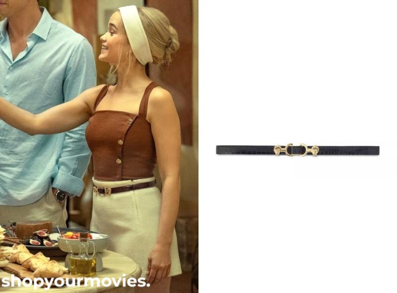 People We Meet on Vacation: Sarah’s Embossed Leather Belt