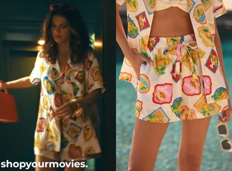 People We Meet on Vacation: Poppy’s Postcard Print Shorts