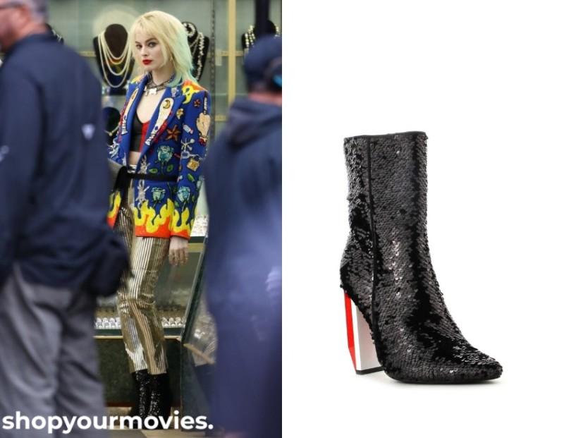 Birds of Prey: Harley’s Black Sequin Boots