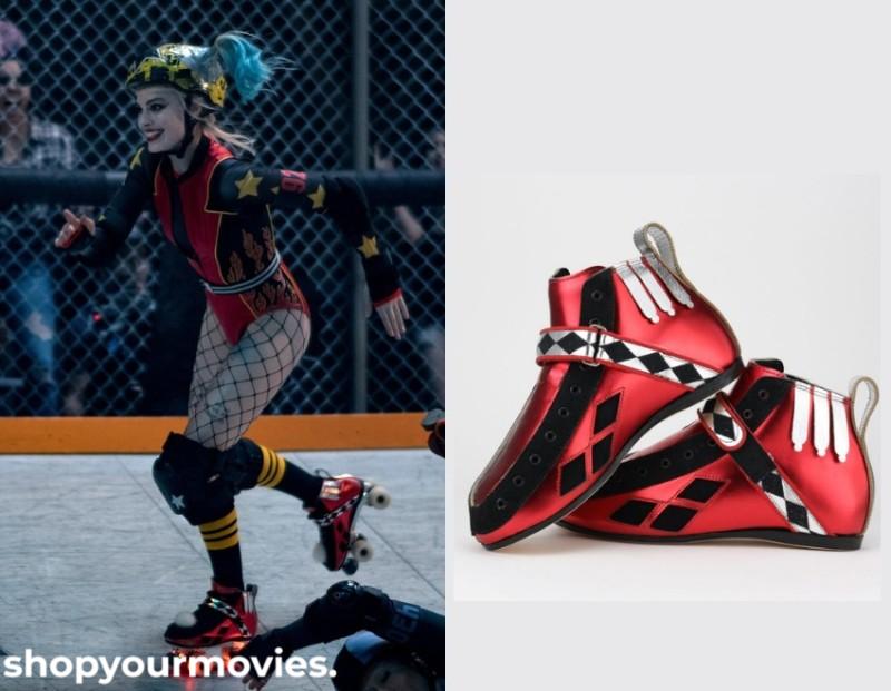Birds of Prey: Harley’s Black/Red Roller Skates