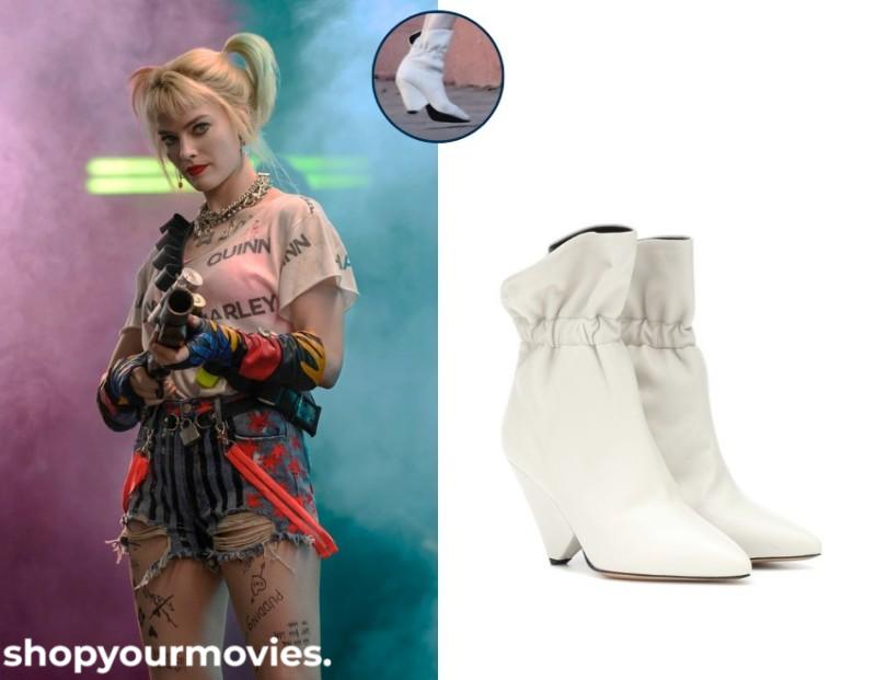 Birds of Prey: Harley’s White Ankle Boots