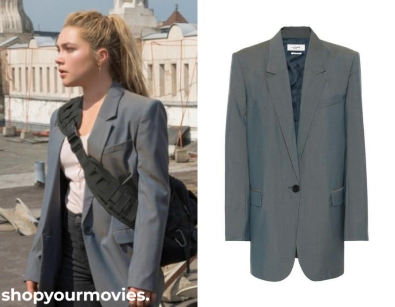 Black Widow: Yelena’s Grey Oversize Blazer