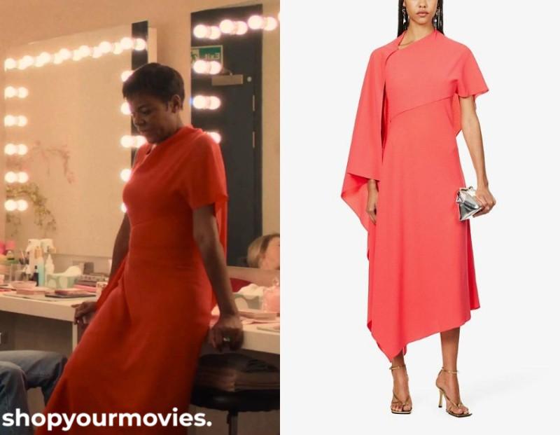Bridget Jones-Mad About the Boy: Talitha’s Asymmetric Midi Dress