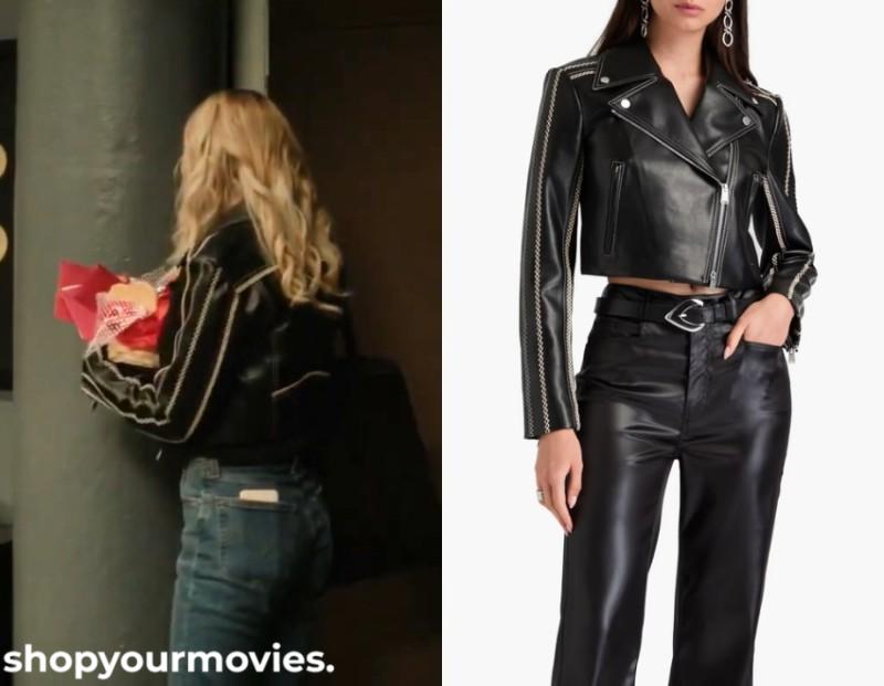 F*ck Valentines Day: Gina’s Embroidered Biker Leather Jacket