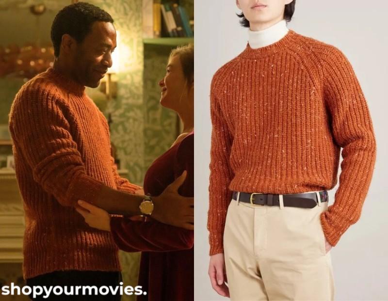 Bridget Jones-Mad About the Boy: Scott’s Orange Knit Sweater