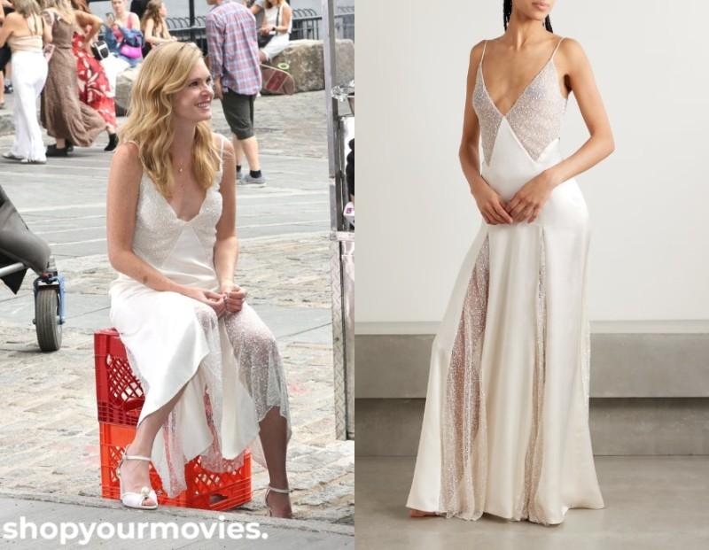 You Deserve Each Other: Naomi’s Satin Gown with Lace