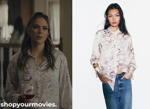 Gaslit by My Husband (The Morgan Metzer Story): Morgan’s Floral Button Up Shirt