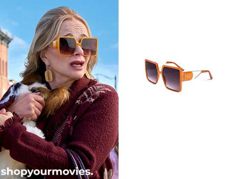 Broad Trip: Jeanie’s Orange Oversize Sunglasses
