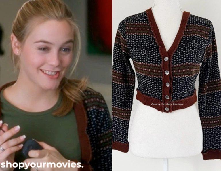 Clueless: Cher’s Brown/Black Cardigan