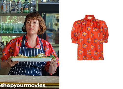 The Roses: Ivy’s Red Banana Silk Shirt