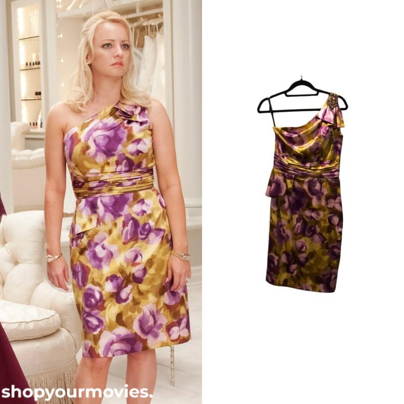 Bridesmaids: Rita’s Floral One Shoulder Dress