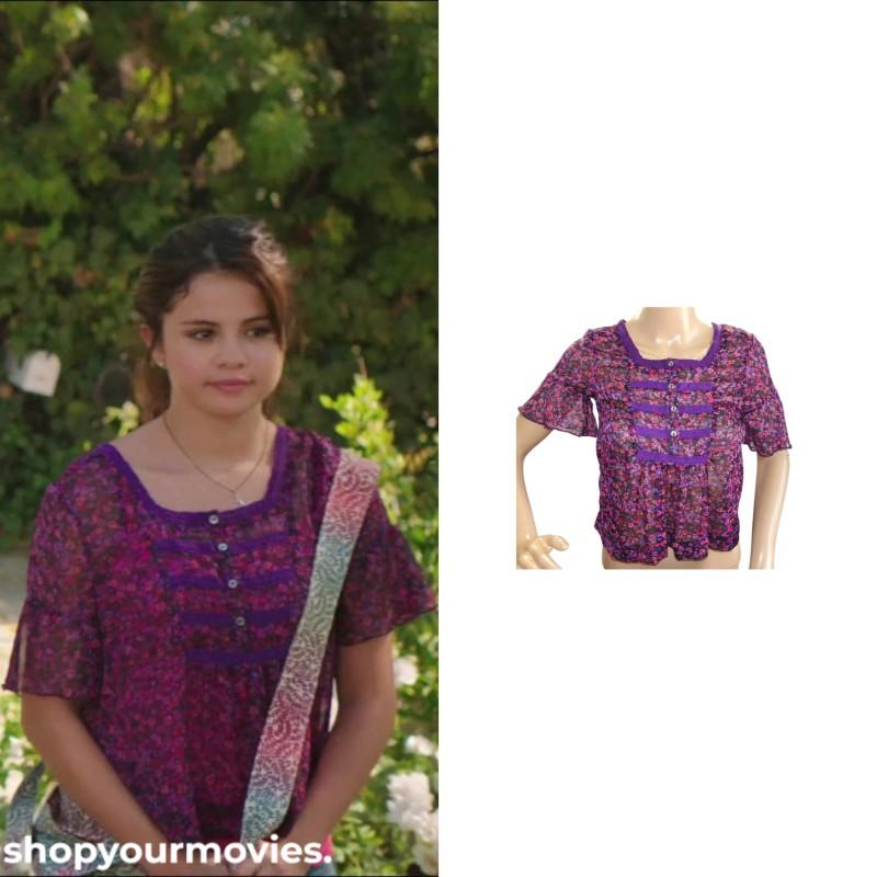 Behaving Badly: Nina’s Floral Purple Blouse Top