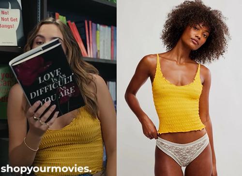 40 Dates and 40 Nights: Leah’s Marigold Strappy Top
