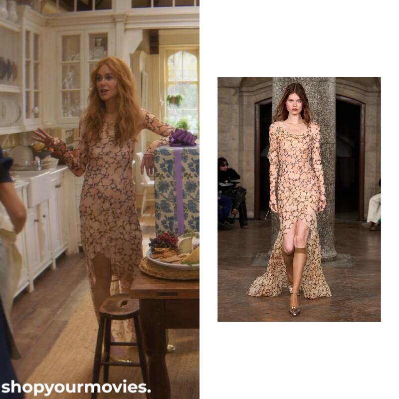 Practical Magic 2: Gillian’s Floral Mesh Dress with Shrug