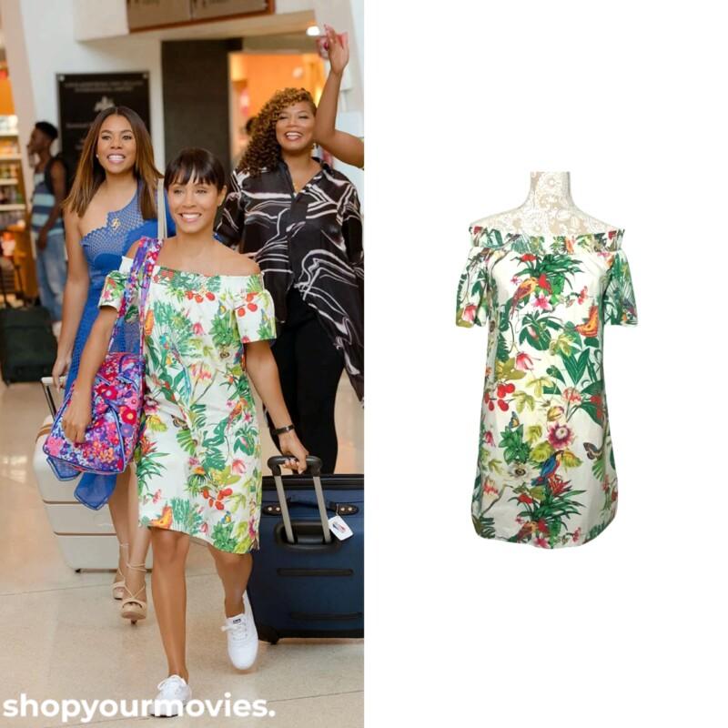 Girls Trip: Lisa’s Off Shoulder Tropical Dress