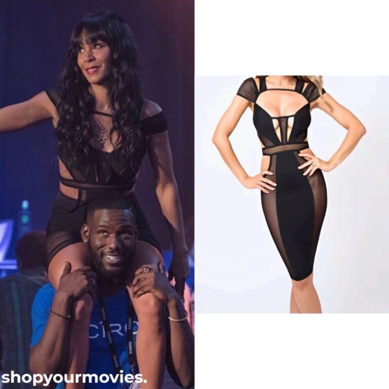 Girls Trip: Lisa’s Black Mesh Cutout Dress
