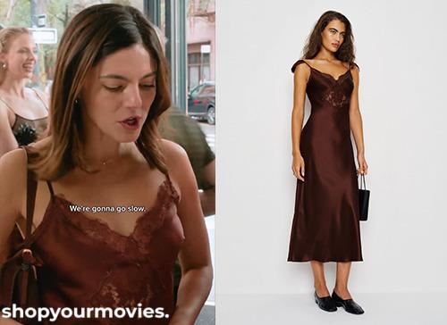 One Night Only: Allie’s Brown Silk Dress