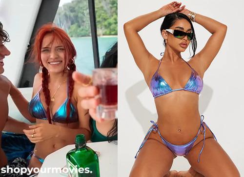 The Devil’s Mouth: Adrienne’s Metallic Blue Bikini