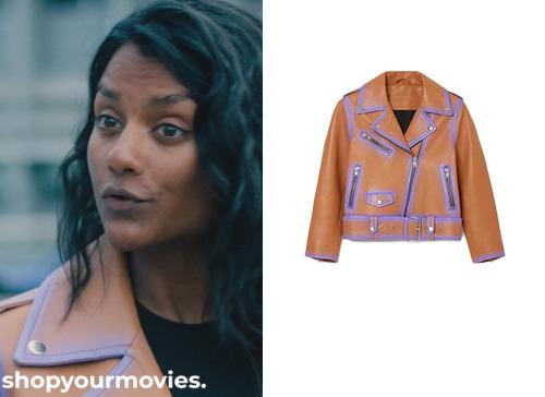 This Tempting Madness: Mia’s Purple/Orange Biker Jacket