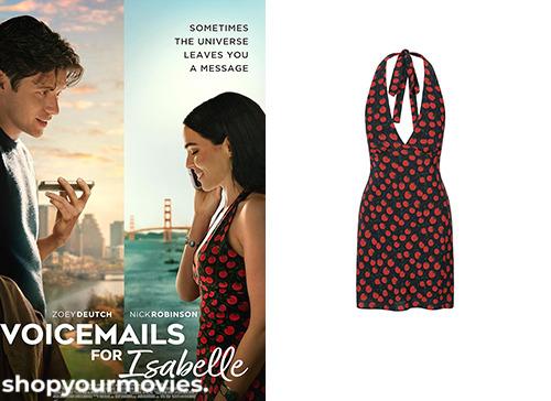 Voicemails for Isabelle: Promotional Picture Jilly’s Cherry Print Halter Mini Dress