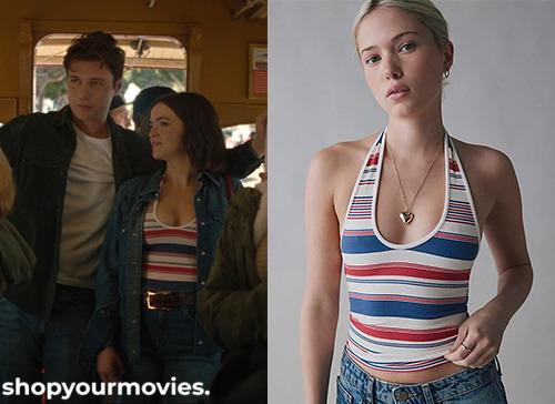 Voicemails for Isabelle: Jill’s Blue/White/Red Striped Tank Top