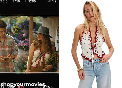 Voicemails for Isabelle: Breeda’s Red/White Lace Vest