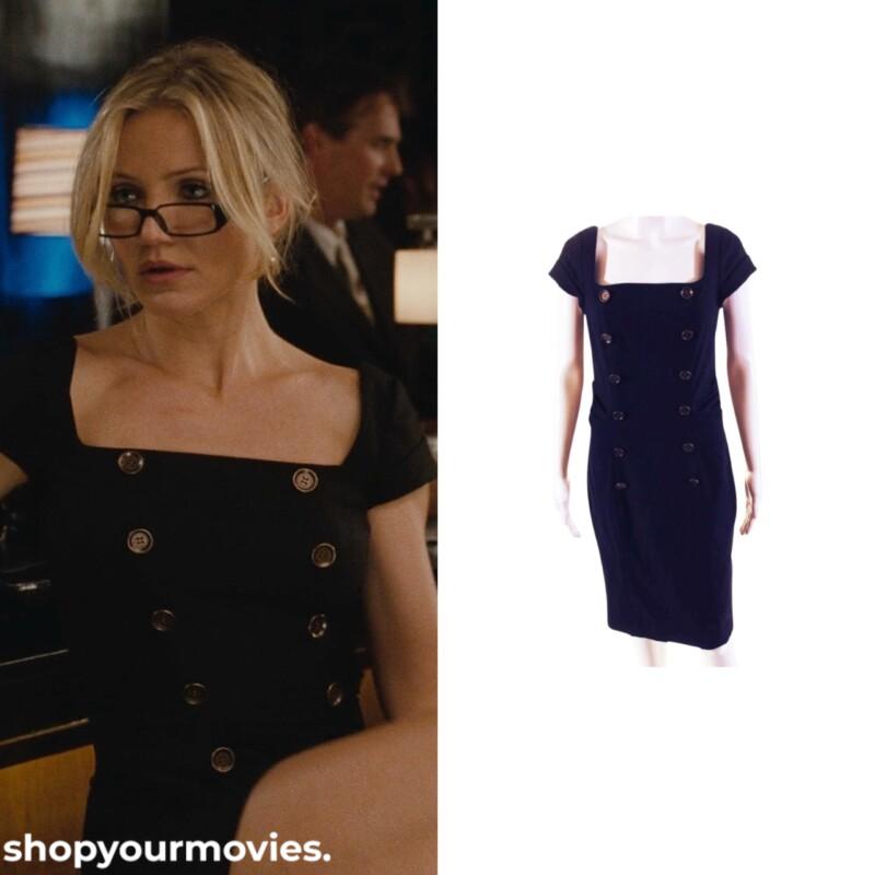 Bad Teacher: Elizabeth’s Buttons Black Dress