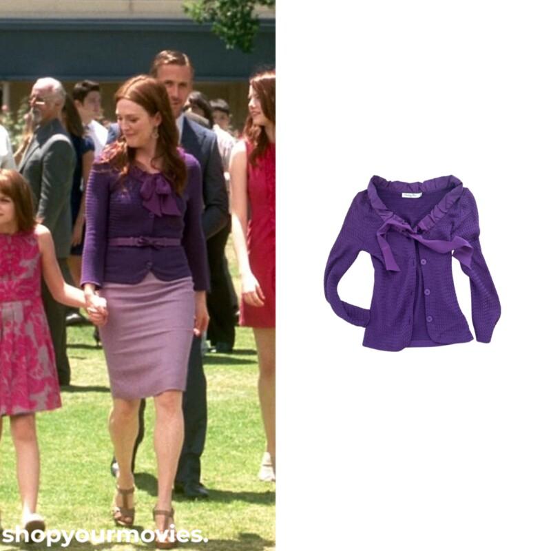 Crazy, Stupid, Love: Emily’s Purple Tie Blouse