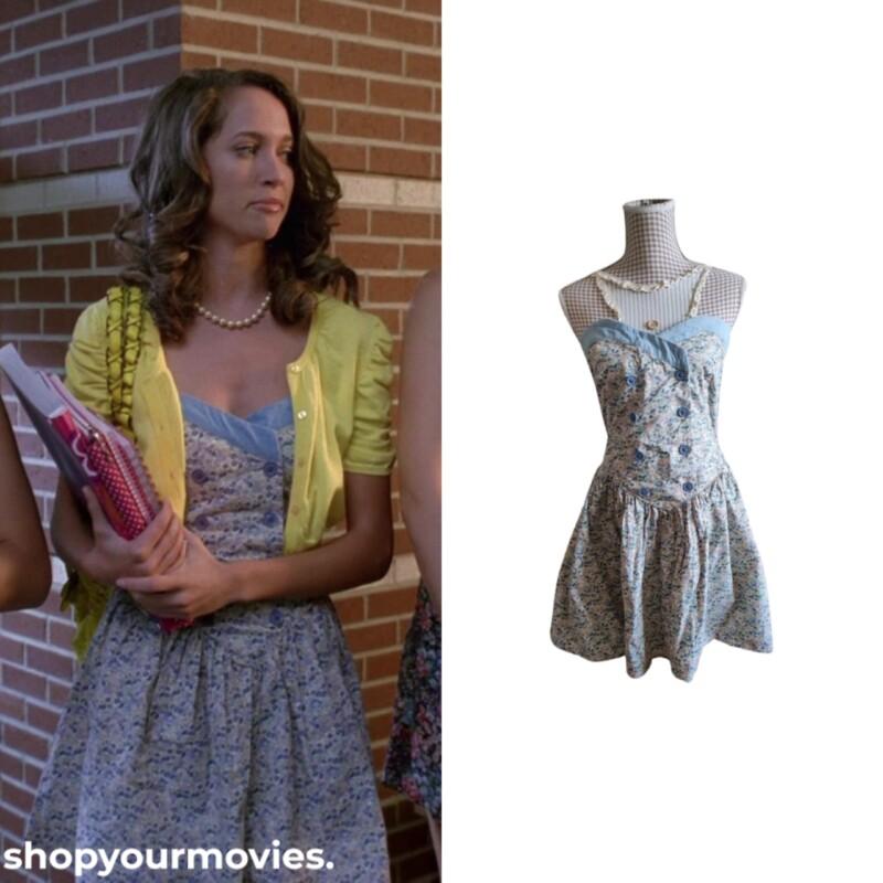 Mean Girls 2: Mandi’s Blue Floral Strapless Dress