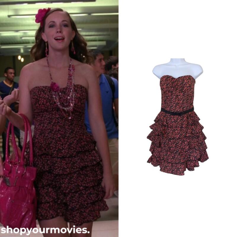 Mean Girls 2: Quinn’s Floral Strapless Ruffle Dress