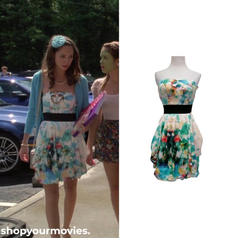 Mean Girls 2: Mandi’s Watercolor Strapless Dress