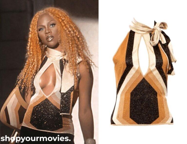 Juwanna Mann: Tina’s Brown Geometric Print Top