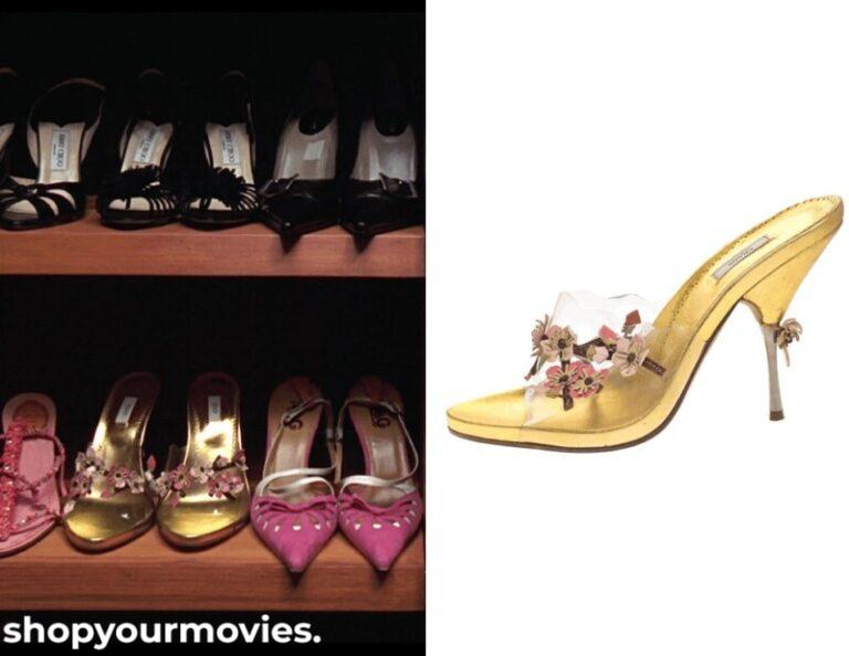 13 Going on 30: Jenna’s Gold Heels with Flowers