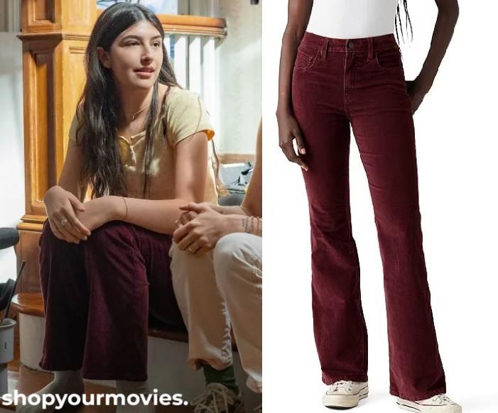 Dont Say Good Luck: Sophie’s Burgundy Cord High Rise Jeans