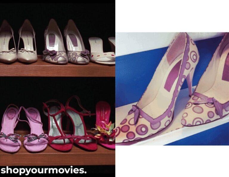 13 Going on 30: Jenna’s Purple Polka Dot Peep Toe Heels