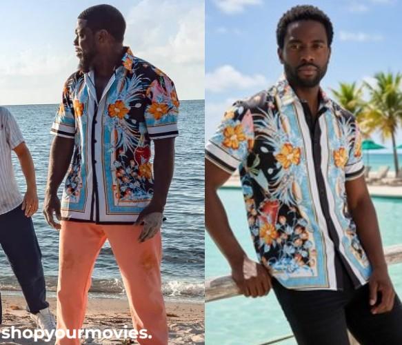 72 Hours: Joe’s Black & Blue Floral Print Hawaiian Shirt