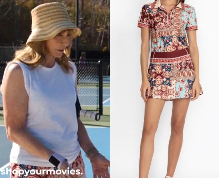 The Dink: Candace’s Red Paisley Printed Mini Skirt
