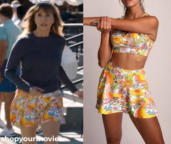 The Dink: Candace’s Yellow Floral Print Mini Skirt