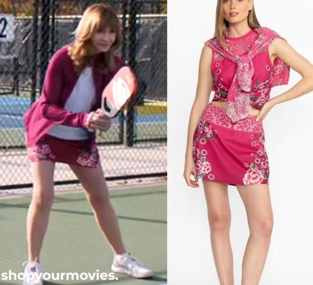 The Dink: Candace’s Pink Floral Mini Skirt