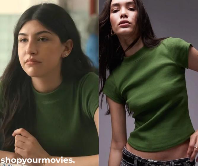 Dont Say Good Luck: Sophie’s Green Mockneck Tee