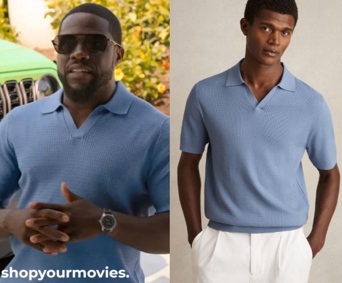 72 Hours: Joe’s Blue Knit Polo Top