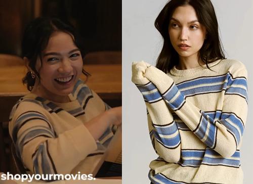 The Love Hypothesis: Anh’s Pastel Yellow Striped Sweater