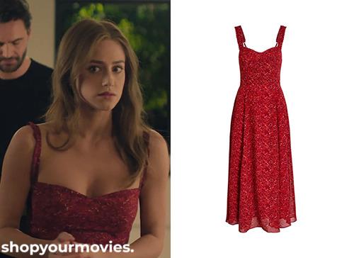 The Love Hypothesis: Olive’s Red Floral Dress